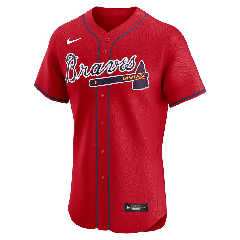 Atlanta Braves Ronald Acuña Jr. Alternate 2 Elite Jersey - Red