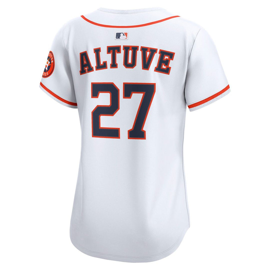 Houston Astros Jose Altuve Women's Home Limited Jersey - White