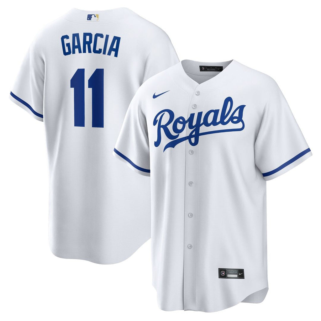 Kansas City Royals Maikel Garcia Home Replica Jersey - White