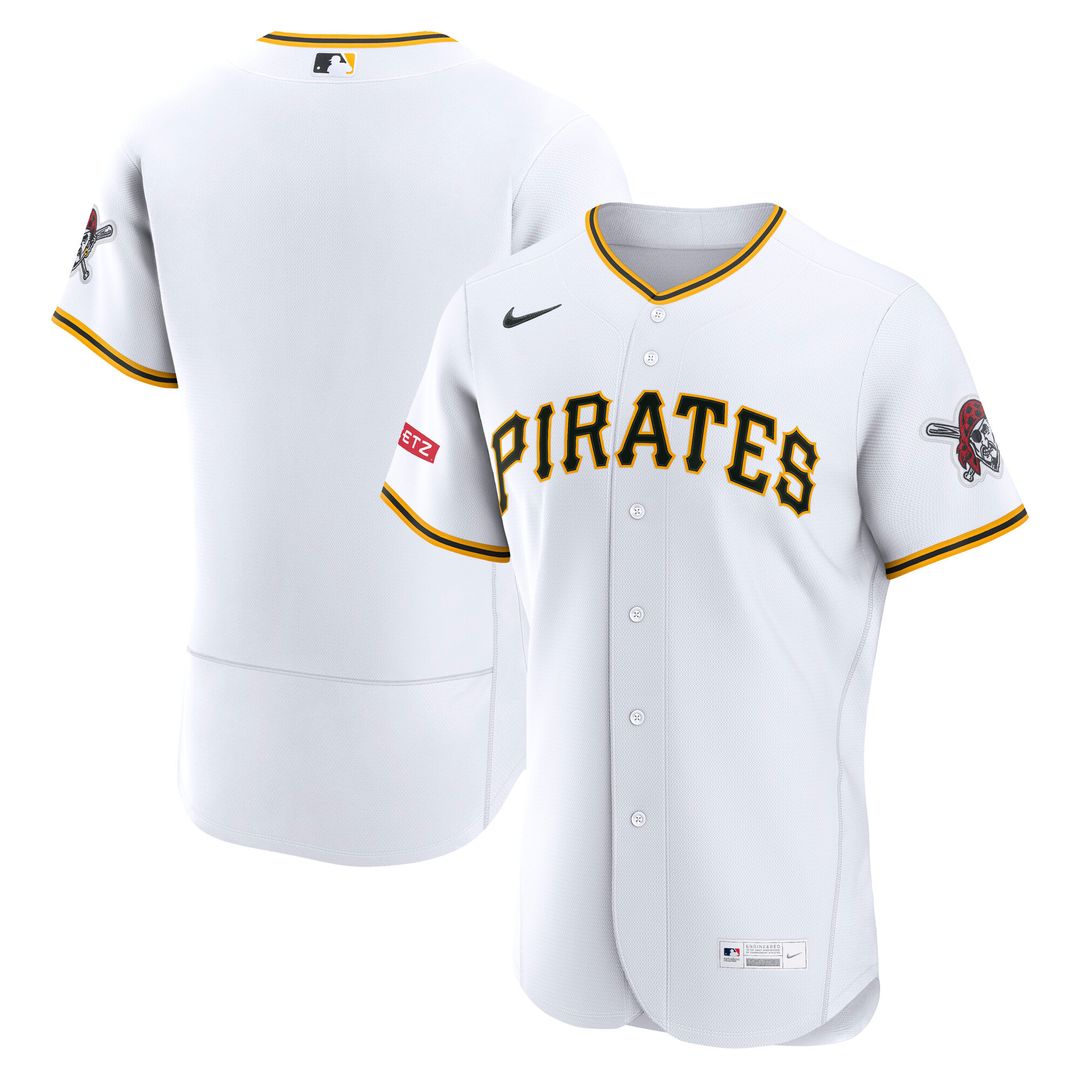 Pittsburgh Pirates Home Authentic Jersey - White