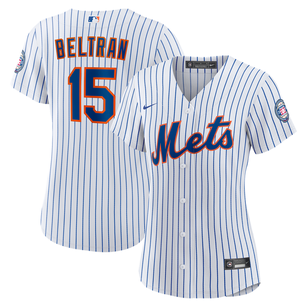 New York Mets Carlos Beltran Women's 2026 Baseball Hall of Fame Retired Replica Jersey - White