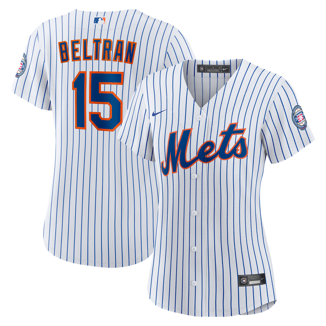 New York Mets Carlos Beltran Women's 2026 Baseball Hall of Fame Retired Replica Jersey - White