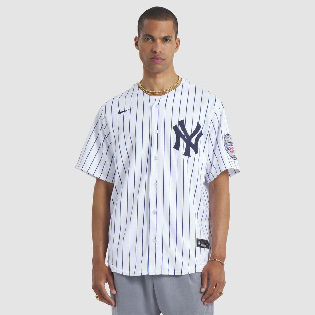 New York Yankees CC Sabathia 2025 Baseball Hall of Fame Name & Number Retired Replica Jersey - White
