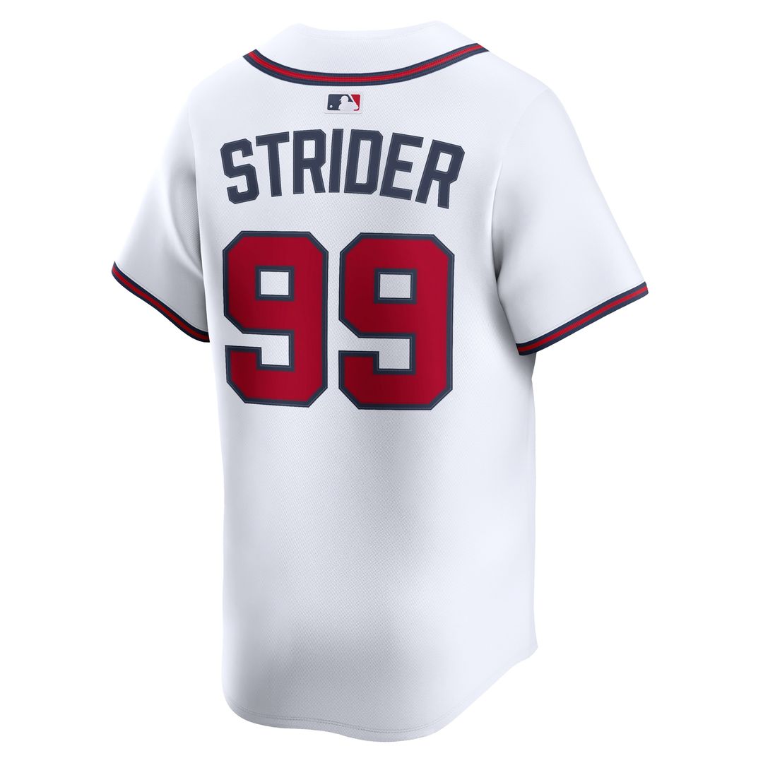 Atlanta Braves Spencer Strider Home Limited Jersey - White