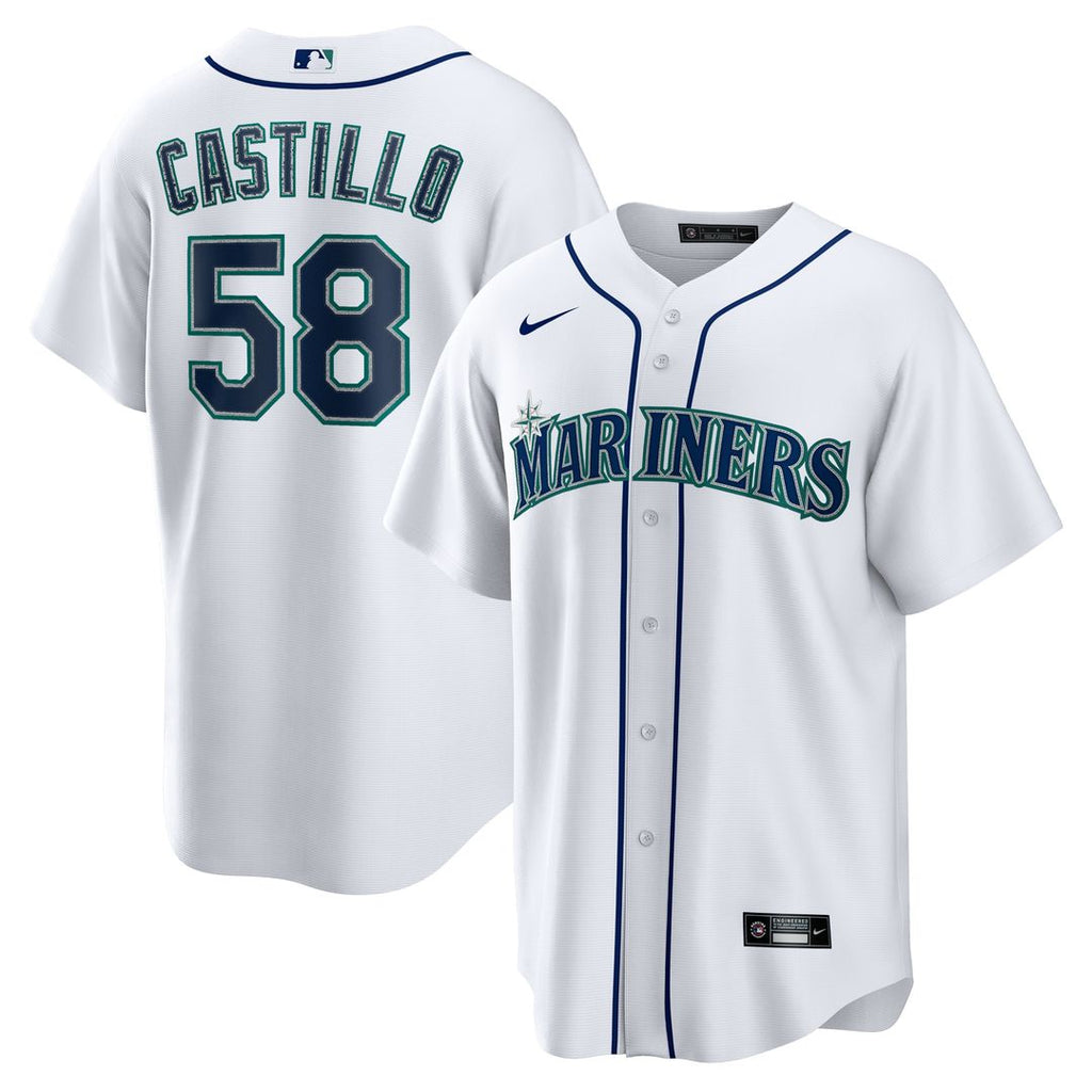 Seattle Mariners Luis Castillo Home Replica Jersey - White