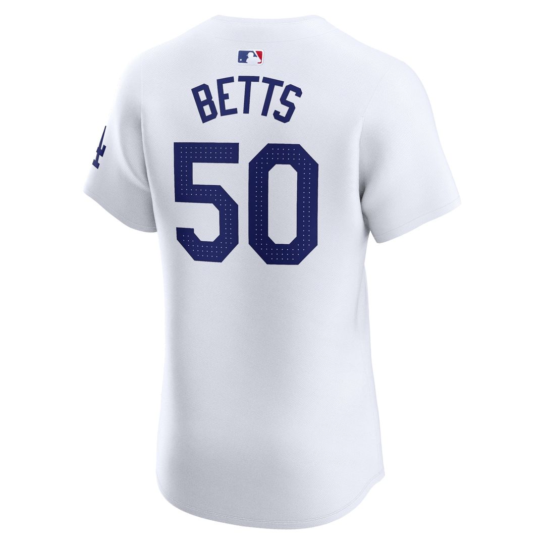 Los Angeles Dodgers Mookie Betts Home Elite Jersey - White