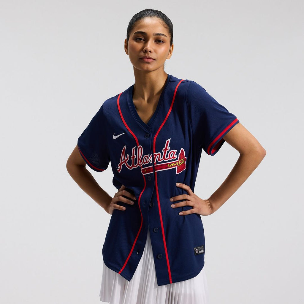 Atlanta Braves Ronald Acuña Jr. Women's Alternate Limited Jersey - Navy