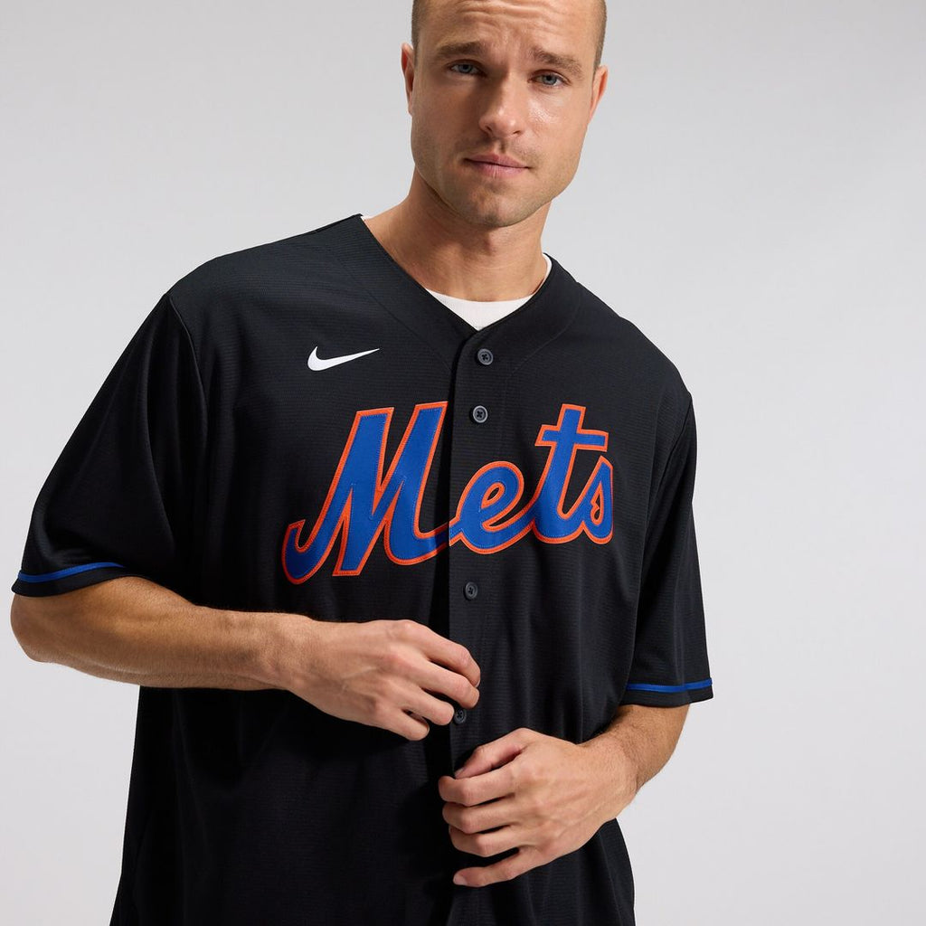 New York Mets Starling Marte Alternate Replica Jersey - Black