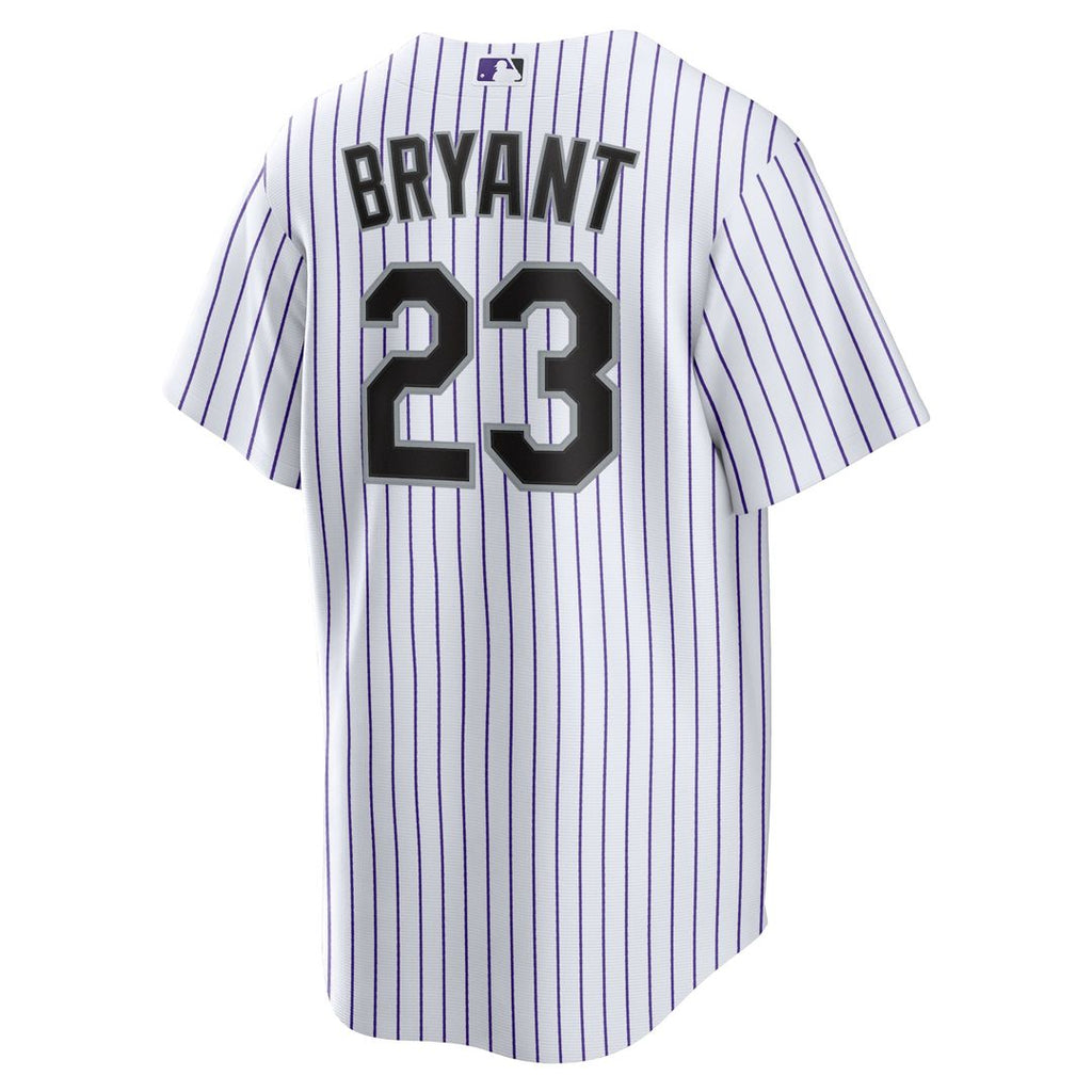 Colorado Rockies Kris Bryant Replica Jersey - White/Purple