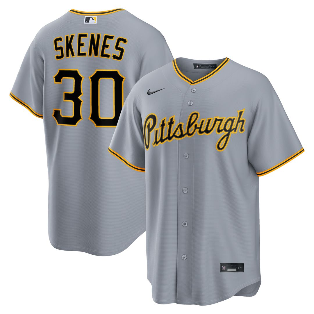 Pittsburgh Pirates Paul Skenes Road Replica Jersey - Gray