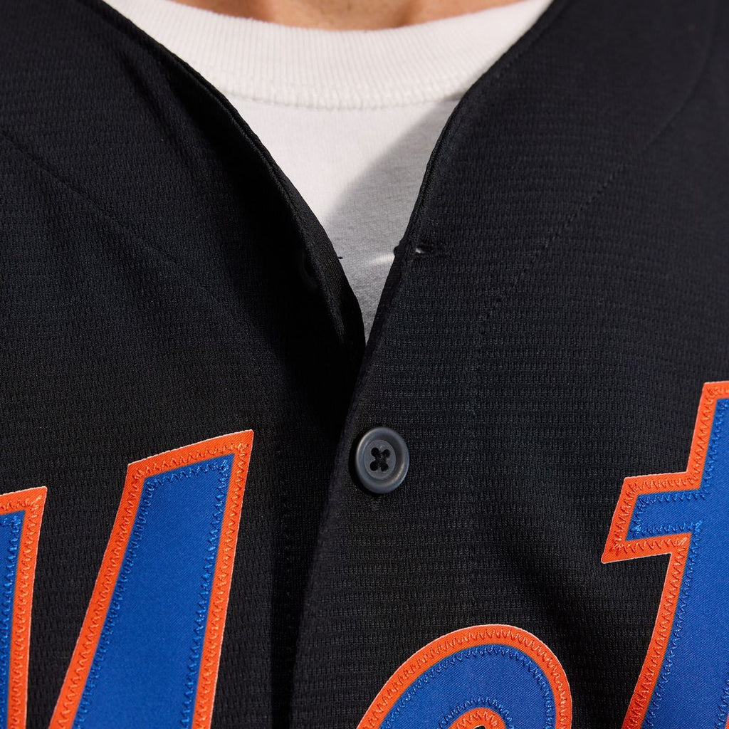 New York Mets Starling Marte Alternate Replica Jersey - Black