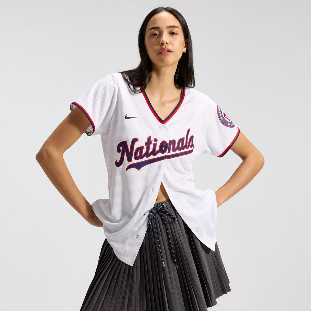 Washington Nationals CJ Abrams Women's Home Replica Jersey - White