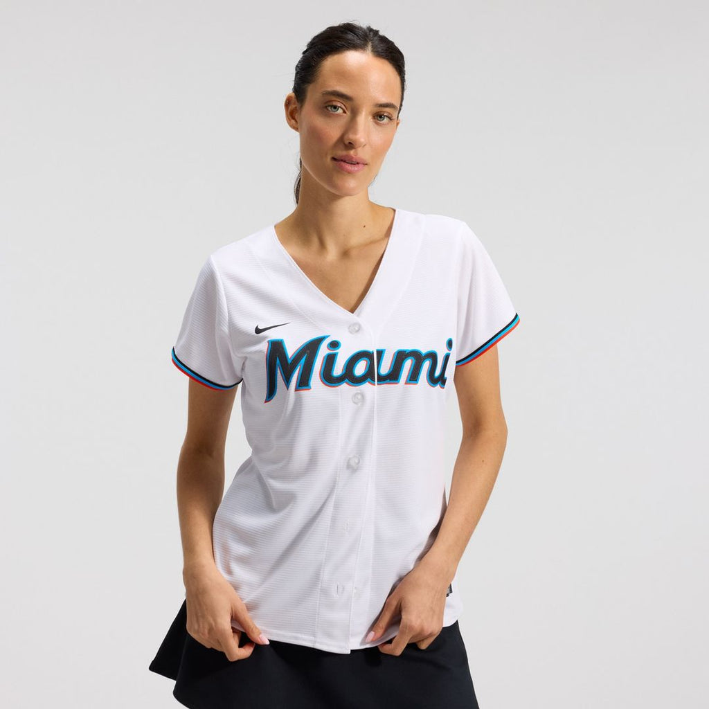 Miami Marlins Women's Replica Team Jersey - White