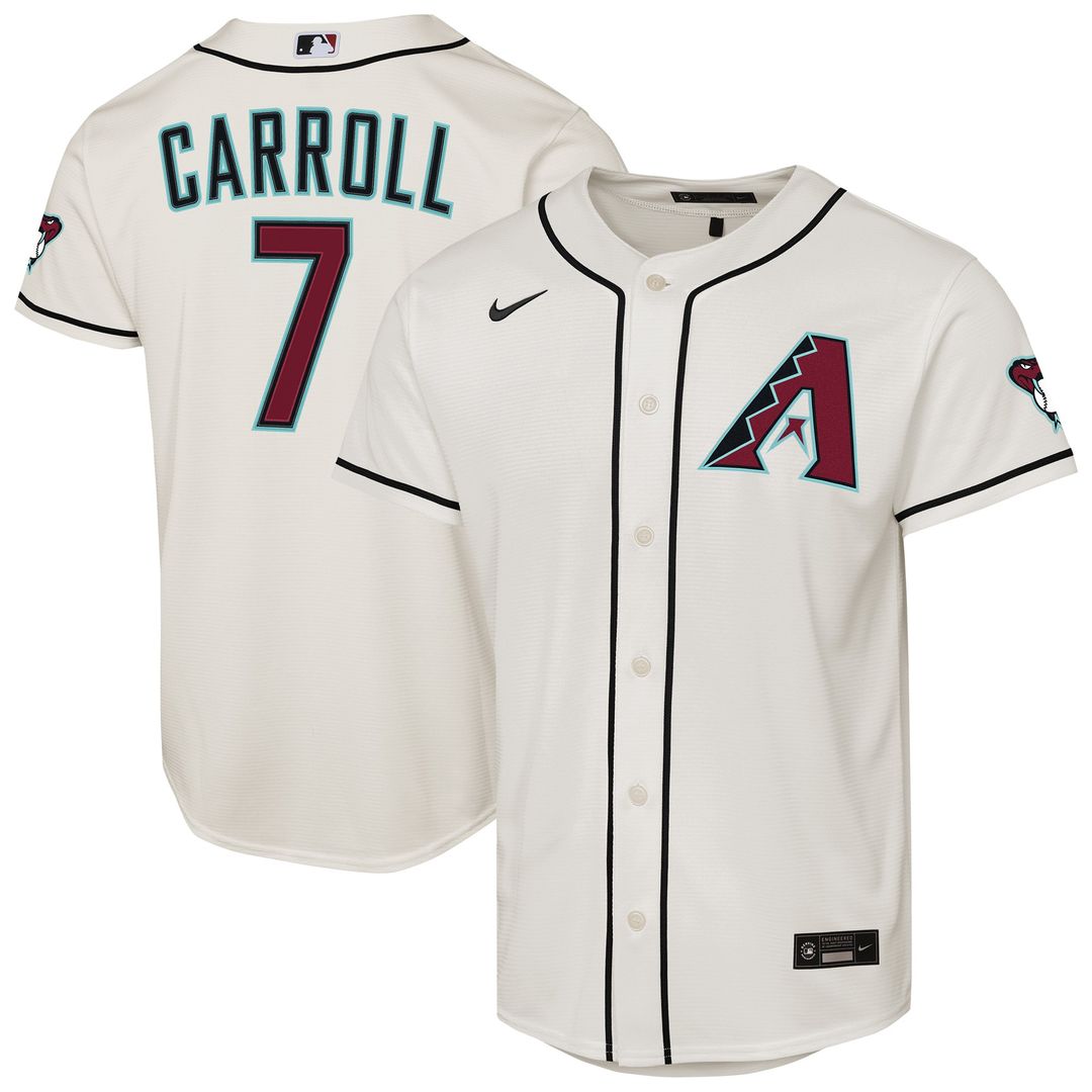 Arizona Diamondbacks Corbin Carroll Youth Home Stadium Jersey - Cream