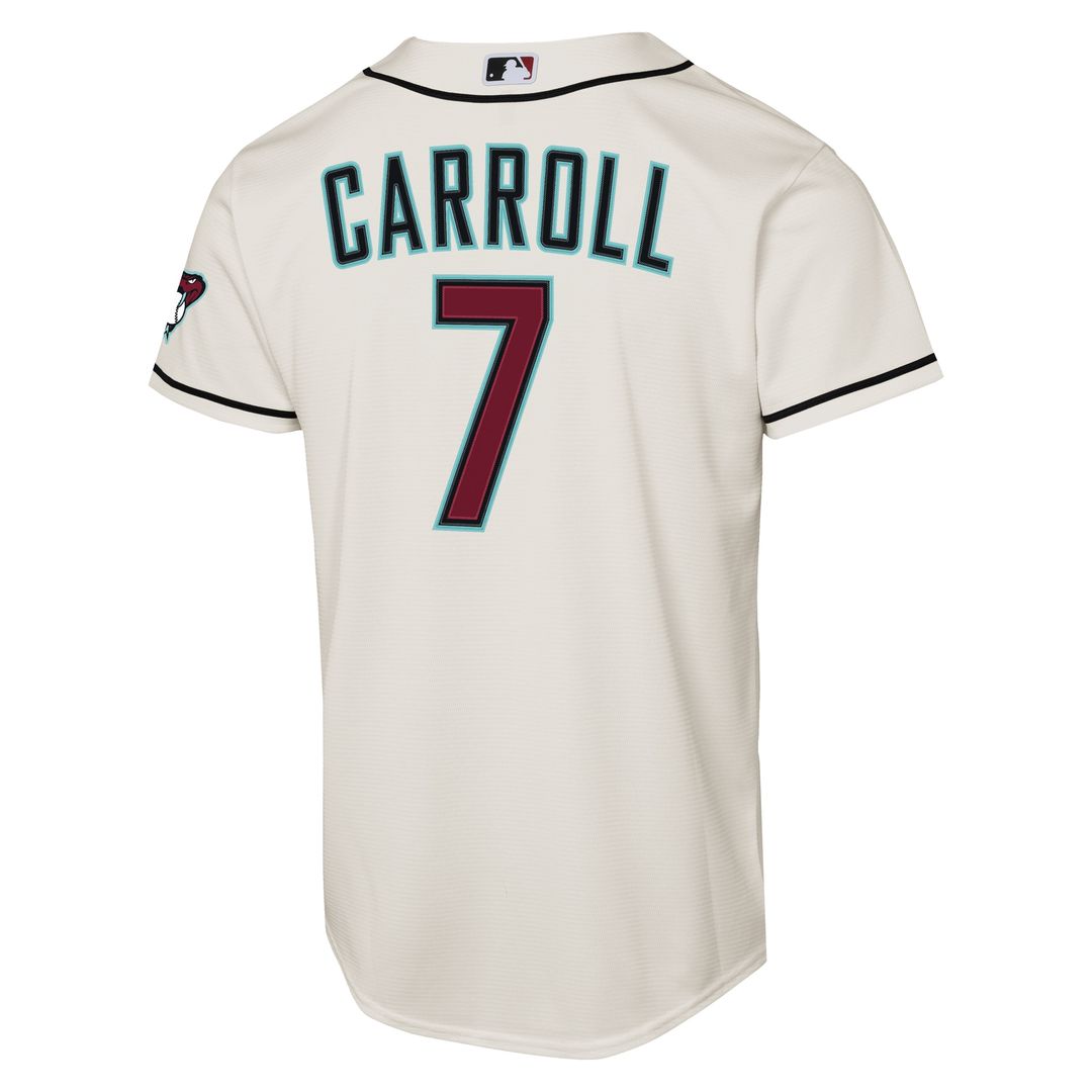 Arizona Diamondbacks Corbin Carroll Youth Home Stadium Jersey - Cream