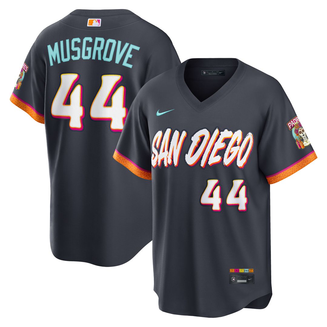 San Diego Padres Joe Musgrove 2026 City Connect Stadium Jersey - Obsidian