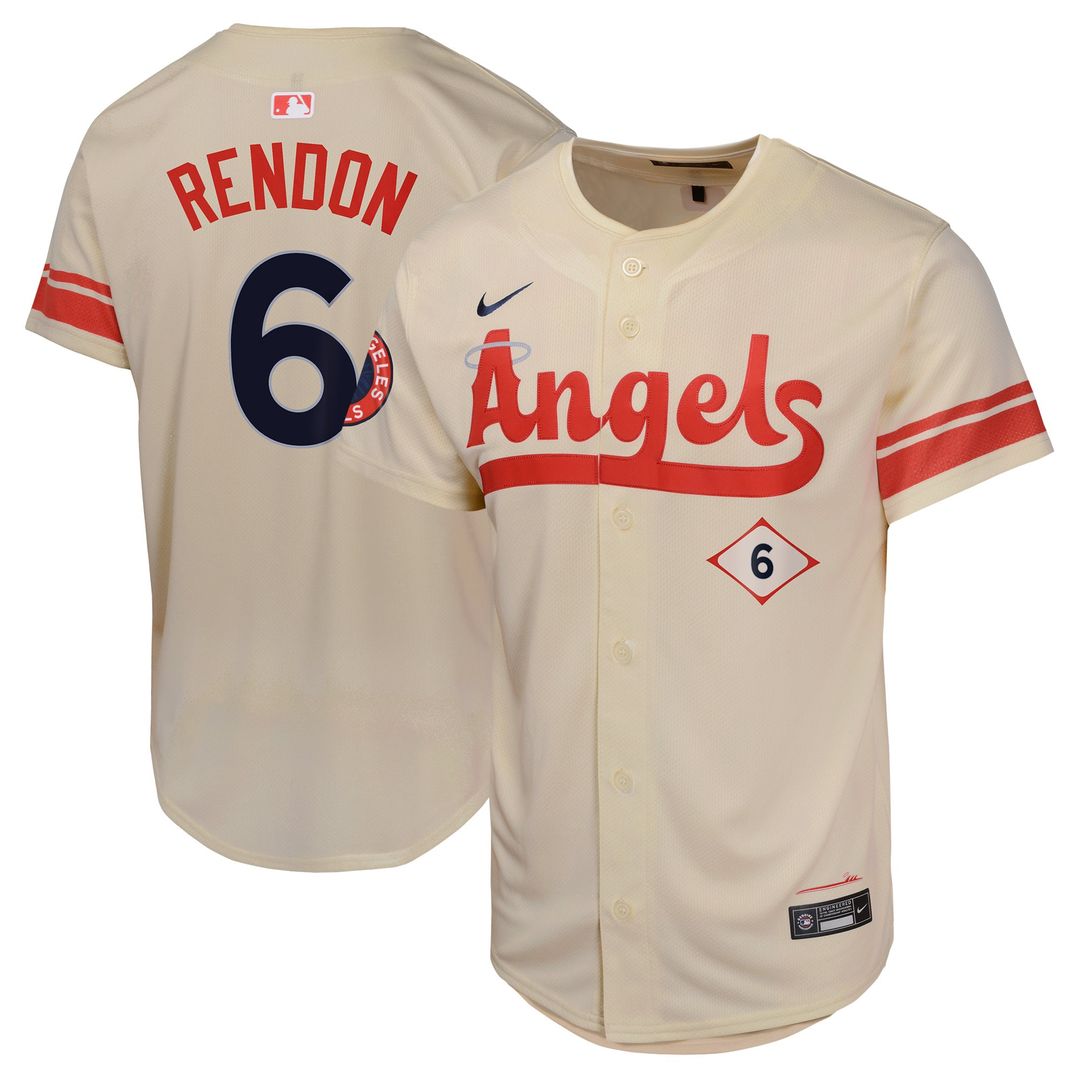 Los Angeles Angels Anthony Rendon Youth City Connect Limited Jersey - Cream