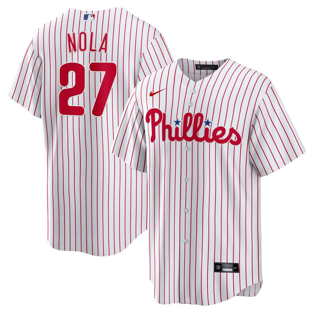Philadelphia Phillies Aaron Nola Home Replica Player Name Jersey - White