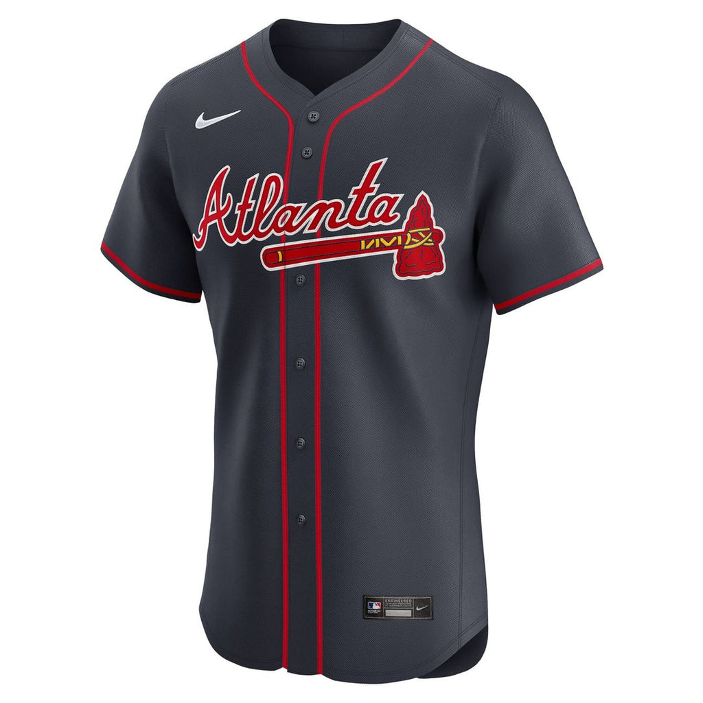 Atlanta Braves Ronald Acuña Jr. Alternate Elite Jersey - Navy