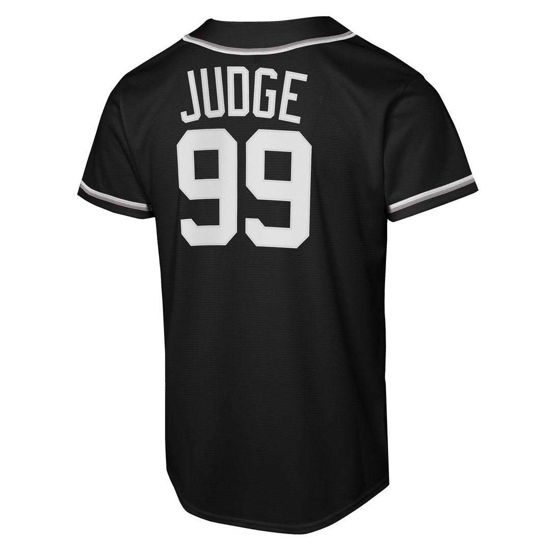 New York Yankees Aaron Judge Youth Fashion Replica Jersey - Black