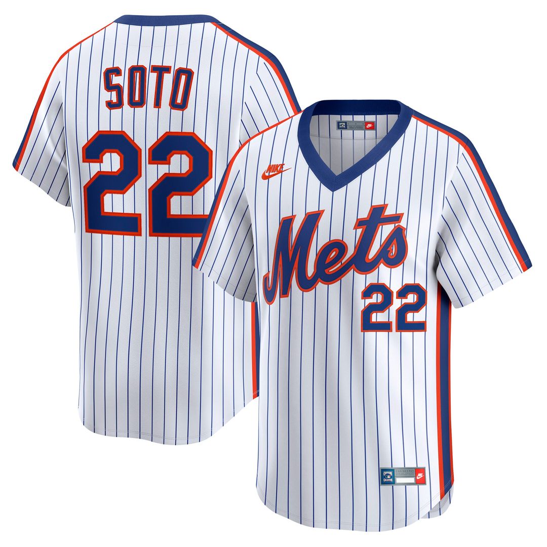 New York Mets Juan Soto Cooperstown Limited 40th Anniversary Jersey - White