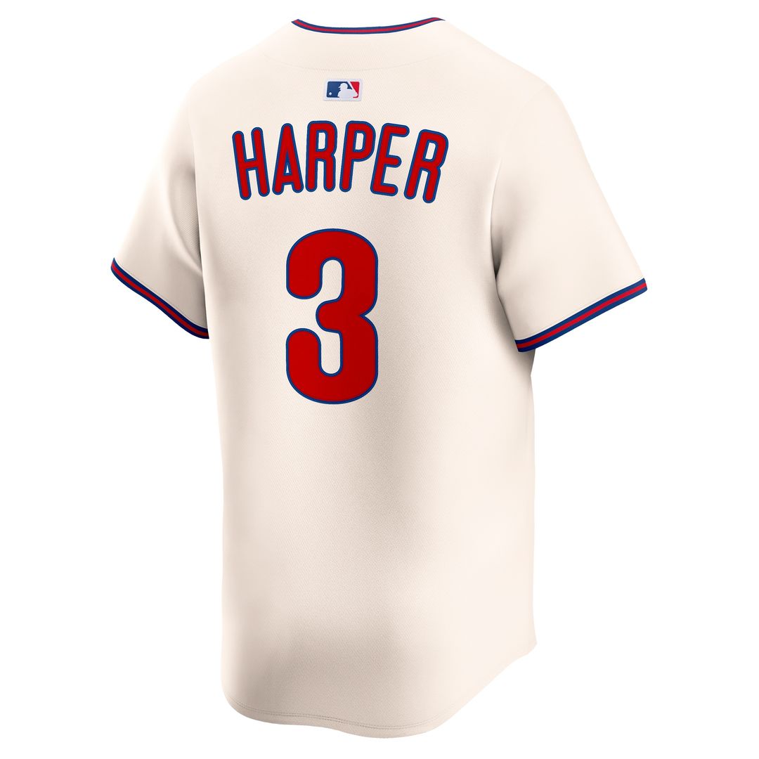 Philadelphia Phillies Bryce Harper Alternate Limited Jersey - Cream