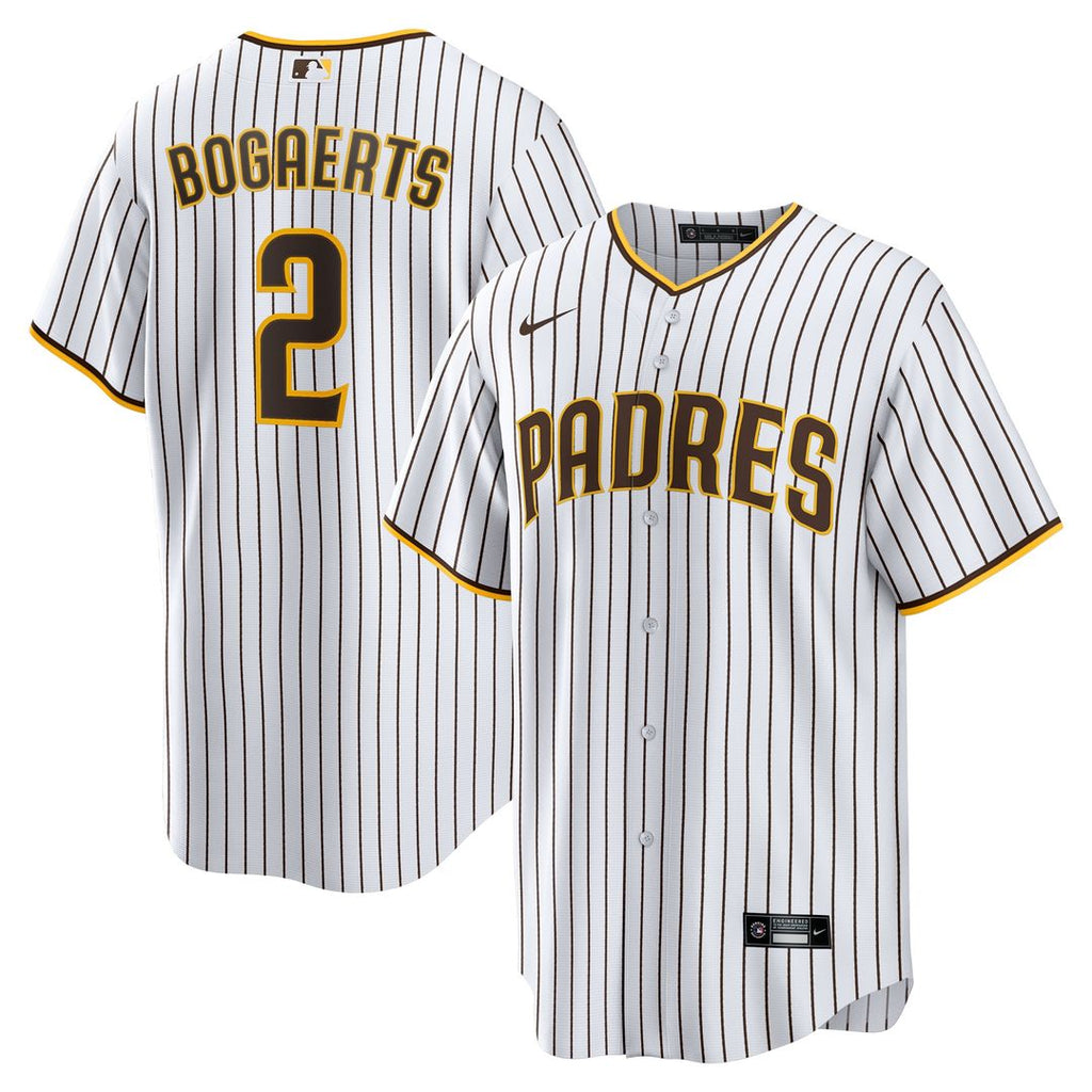 San Diego Padres Xander Bogaerts Home Official Replica Jersey - White/Brown