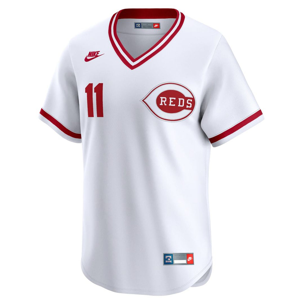 Cincinnati Reds Barry Larkin Throwback Cooperstown Limited Jersey - White