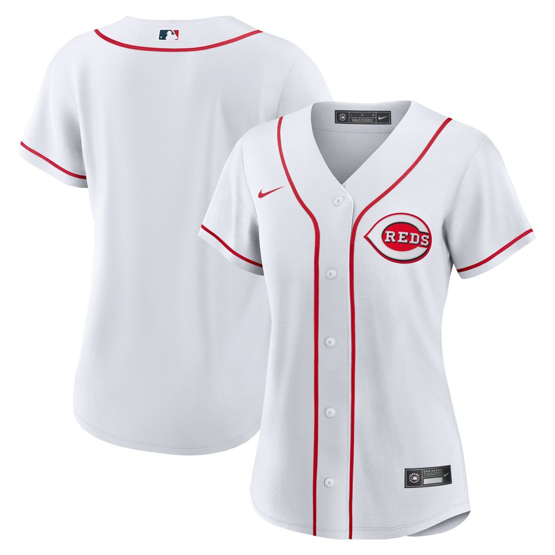 Cincinnati Reds Women's Home Replica Team Jersey - White