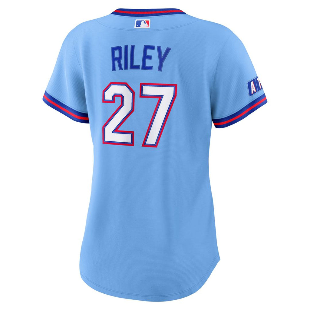 Atlanta Braves Austin Riley Women's 2026 City Connect Stadium Jersey - Powder Blue