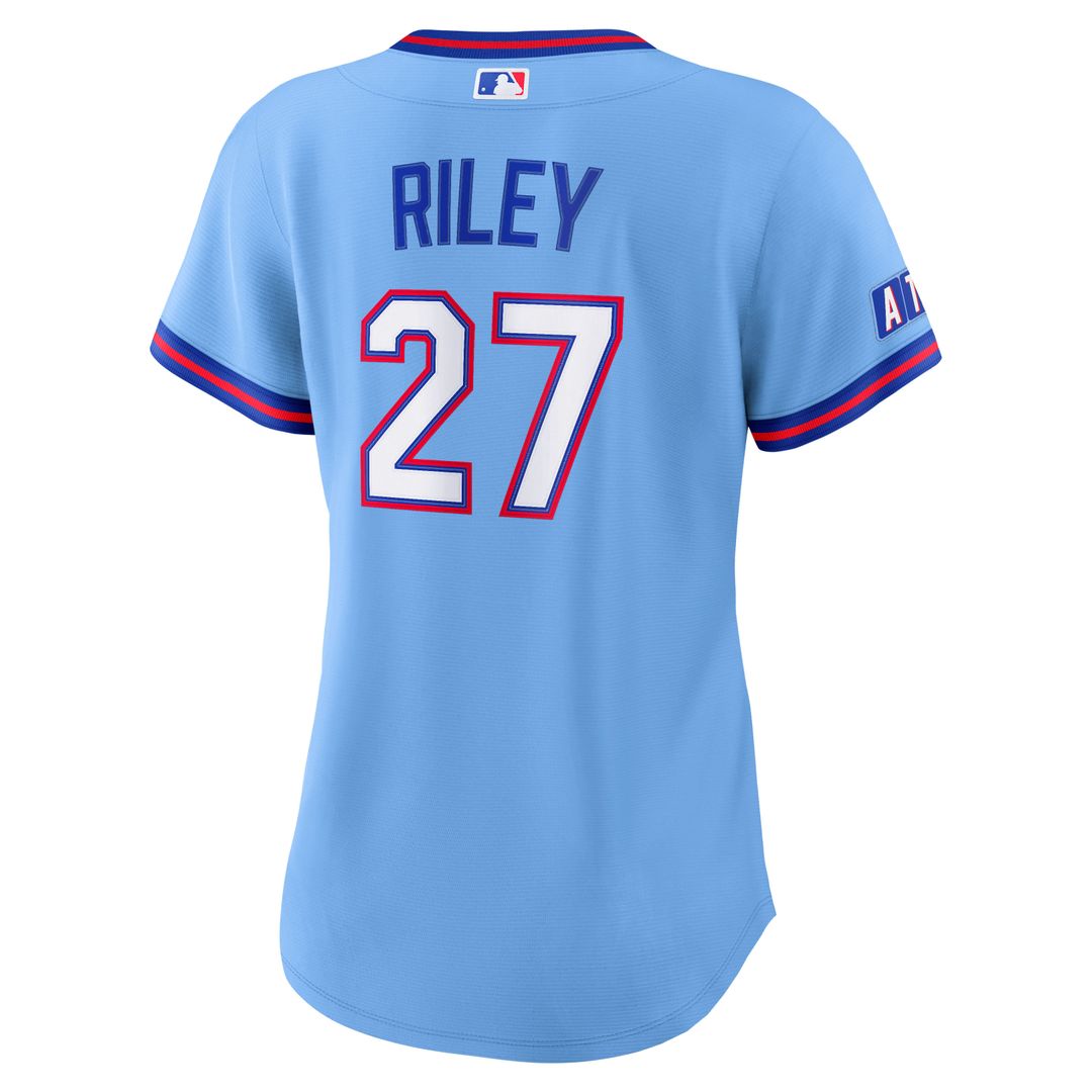 Atlanta Braves Austin Riley Women's 2026 City Connect Stadium Jersey - Powder Blue