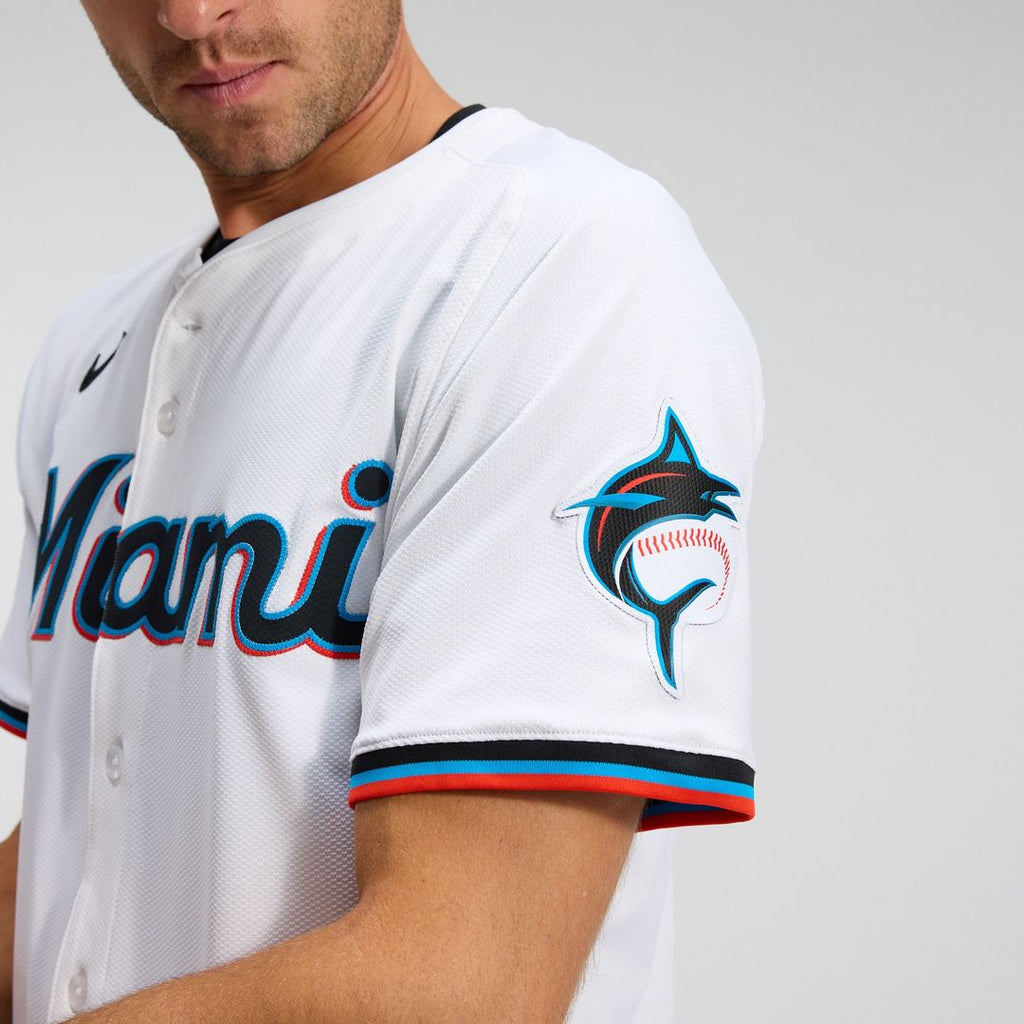 Miami Marlins Home Elite Jersey - White