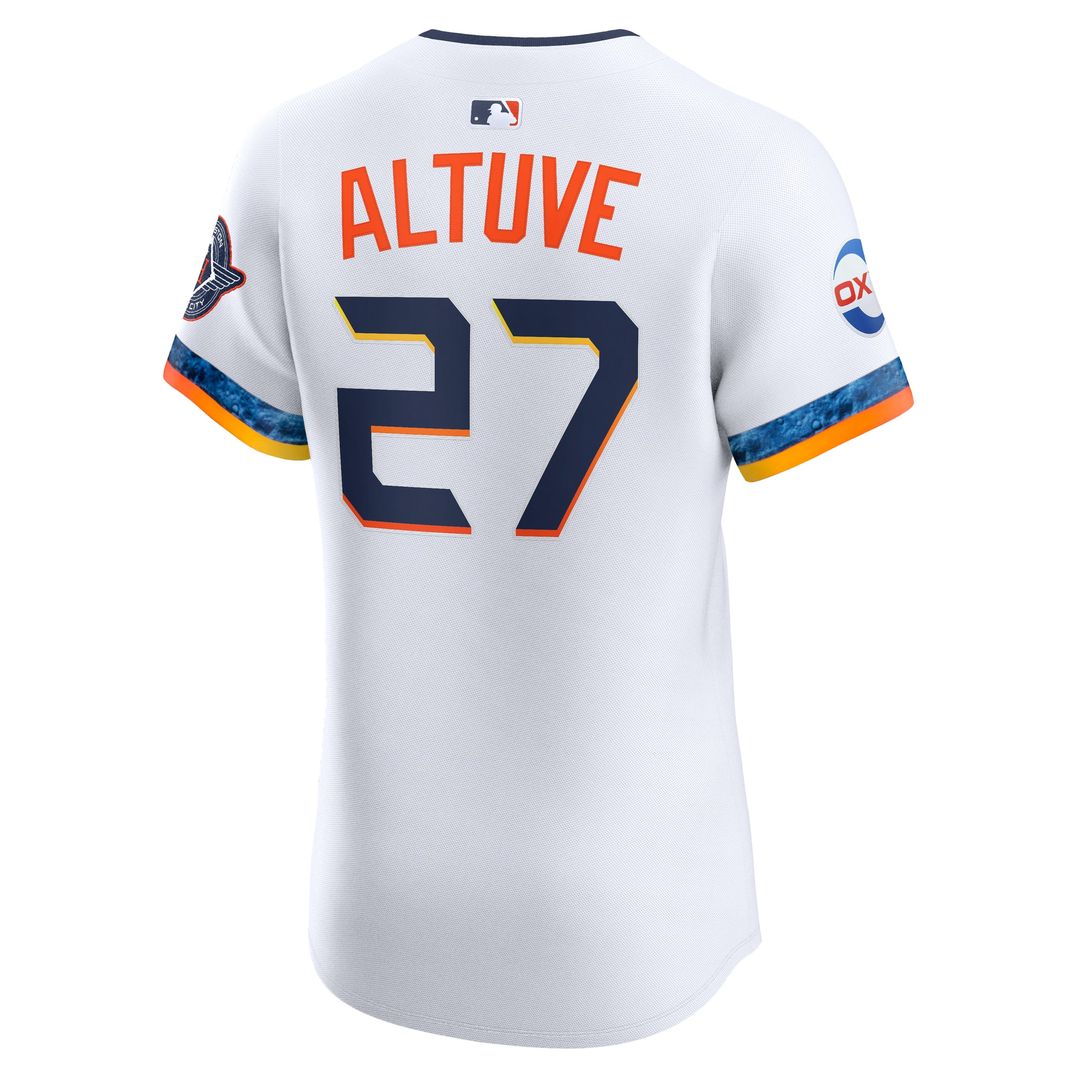 Houston Astros Jose Altuve 2025 City Connect Elite Jersey - White