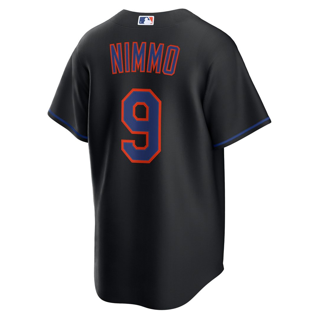 New York Mets Brandon Nimmo Alternate Replica Jersey - Black