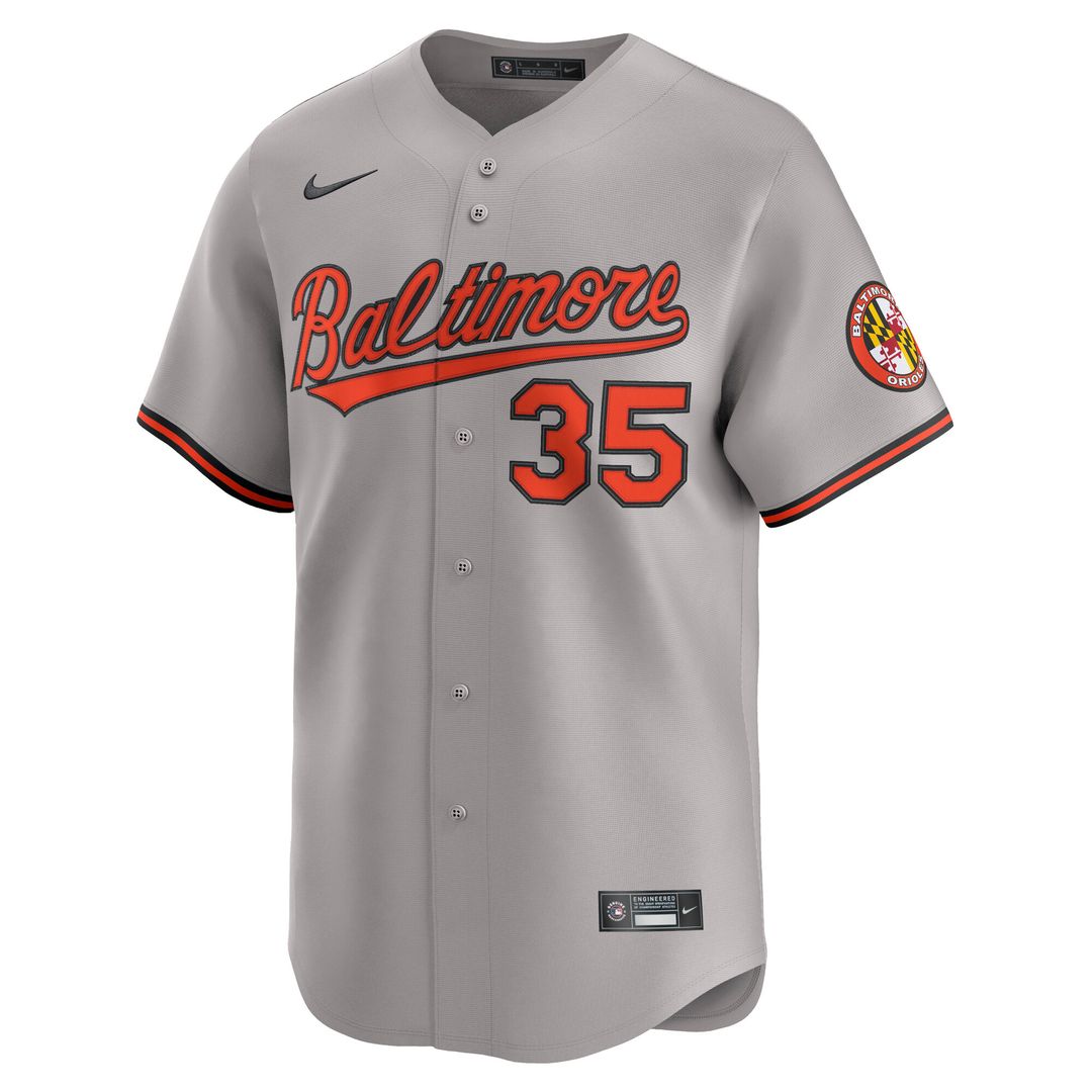Baltimore Orioles Adley Rutschman Road Limited Jersey - Gray