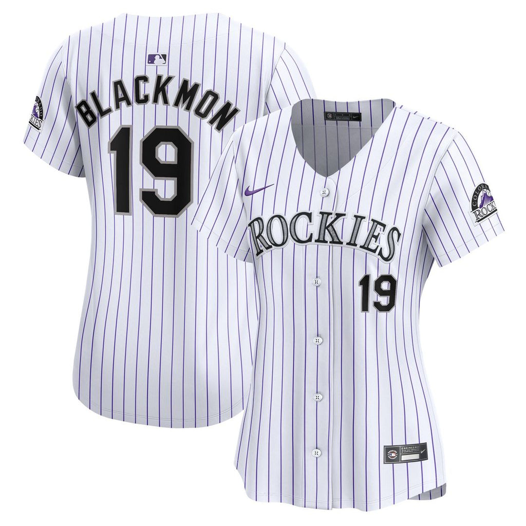 Colorado Rockies Charlie Blackmon Women's Home Limited Jersey - White