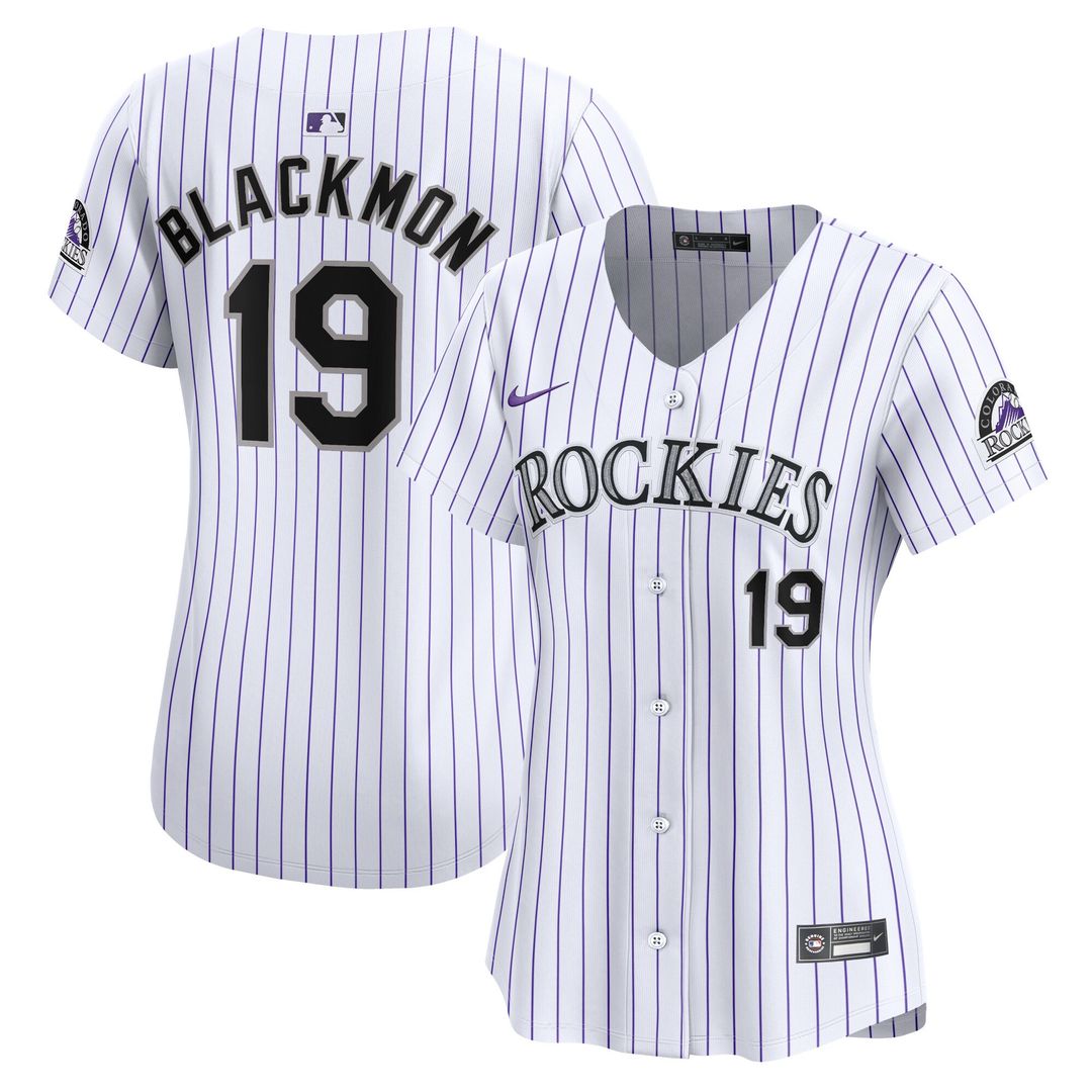 Colorado Rockies Charlie Blackmon Women's Home Limited Jersey - White