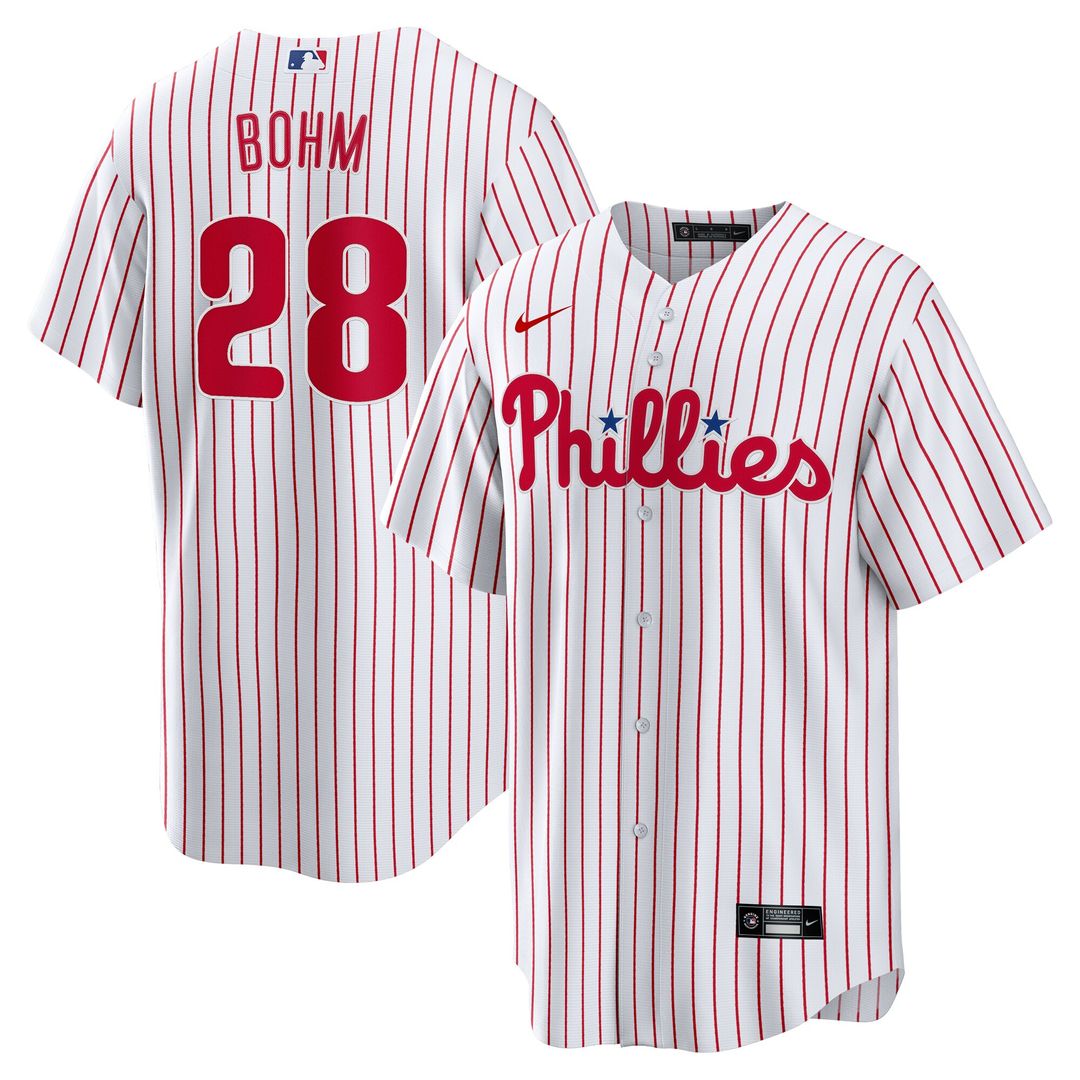 Philadelphia Phillies Alec Bohm Home Replica Jersey - White