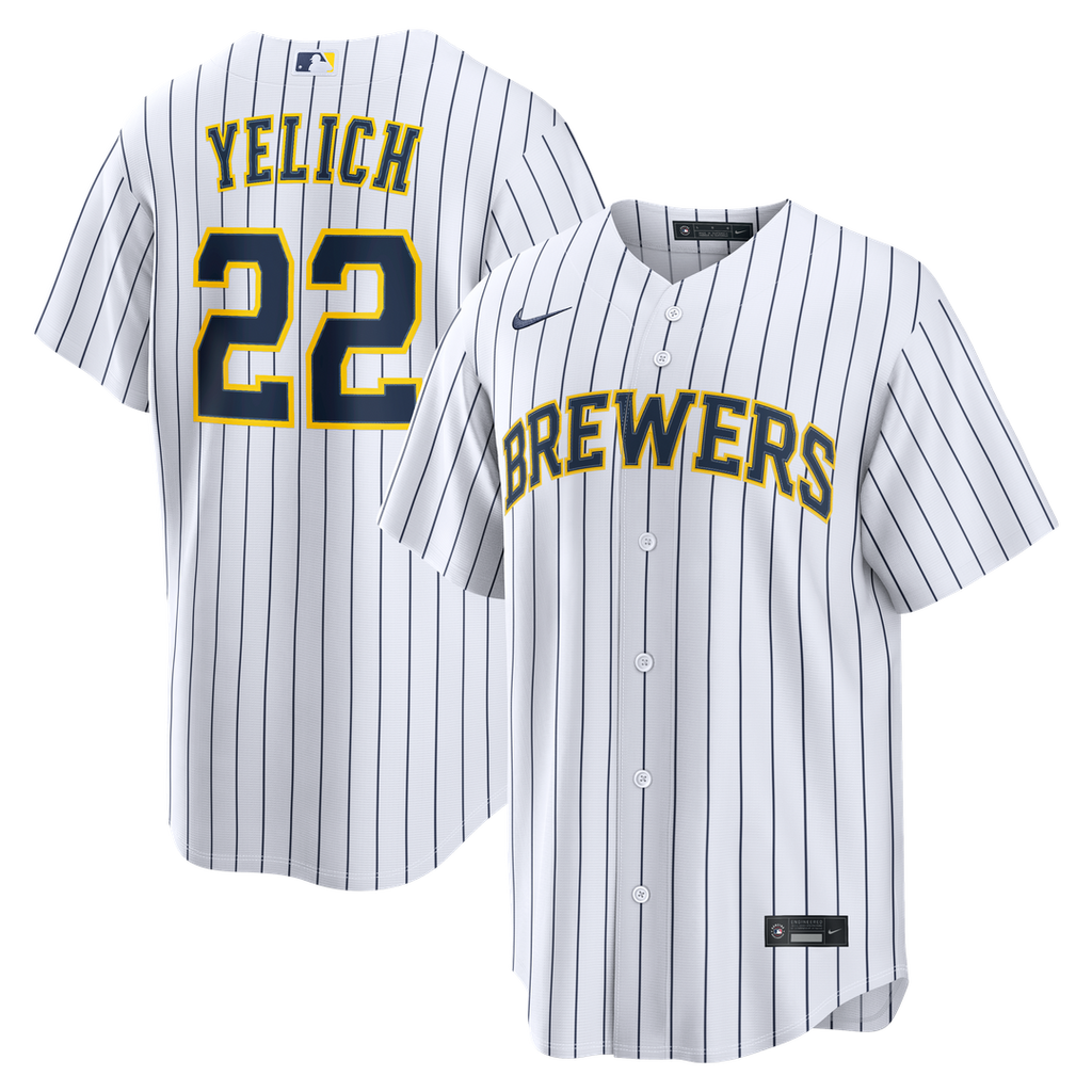 Milwaukee Brewers Christian Yelich Alternate Replica Jersey - White