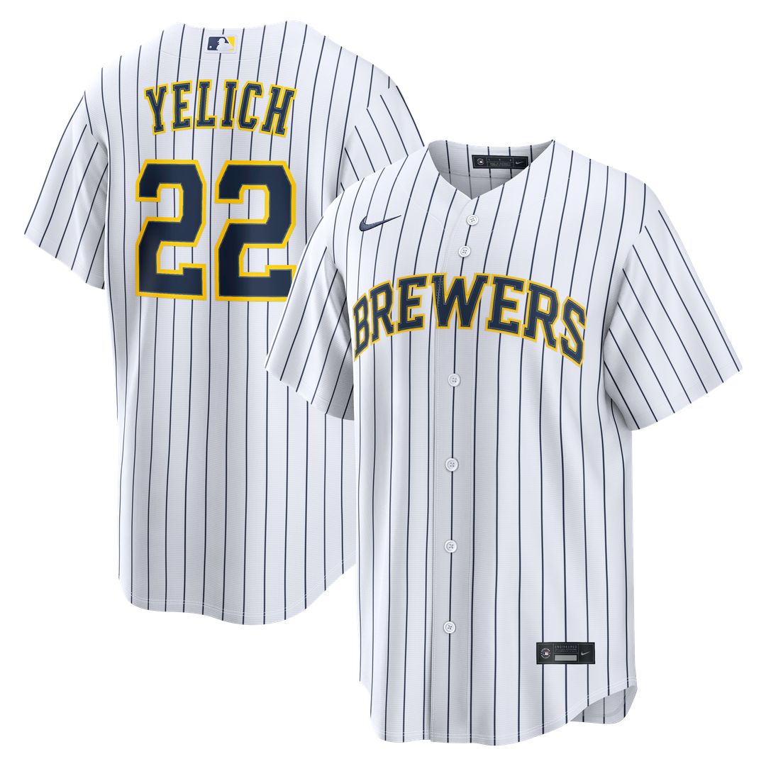 Milwaukee Brewers Christian Yelich Alternate Replica Jersey - White