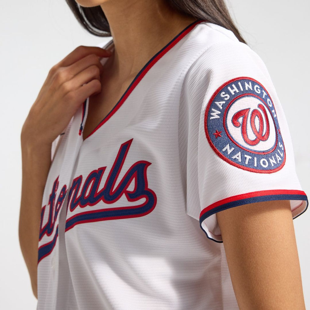 Washington Nationals CJ Abrams Women's Home Replica Jersey - White