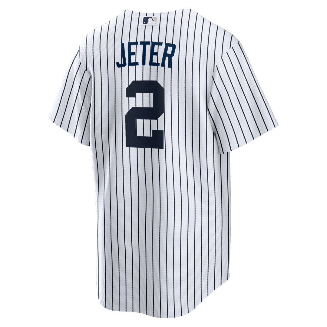 New York Yankees Derek Jeter Home Retired Replica Jersey - White