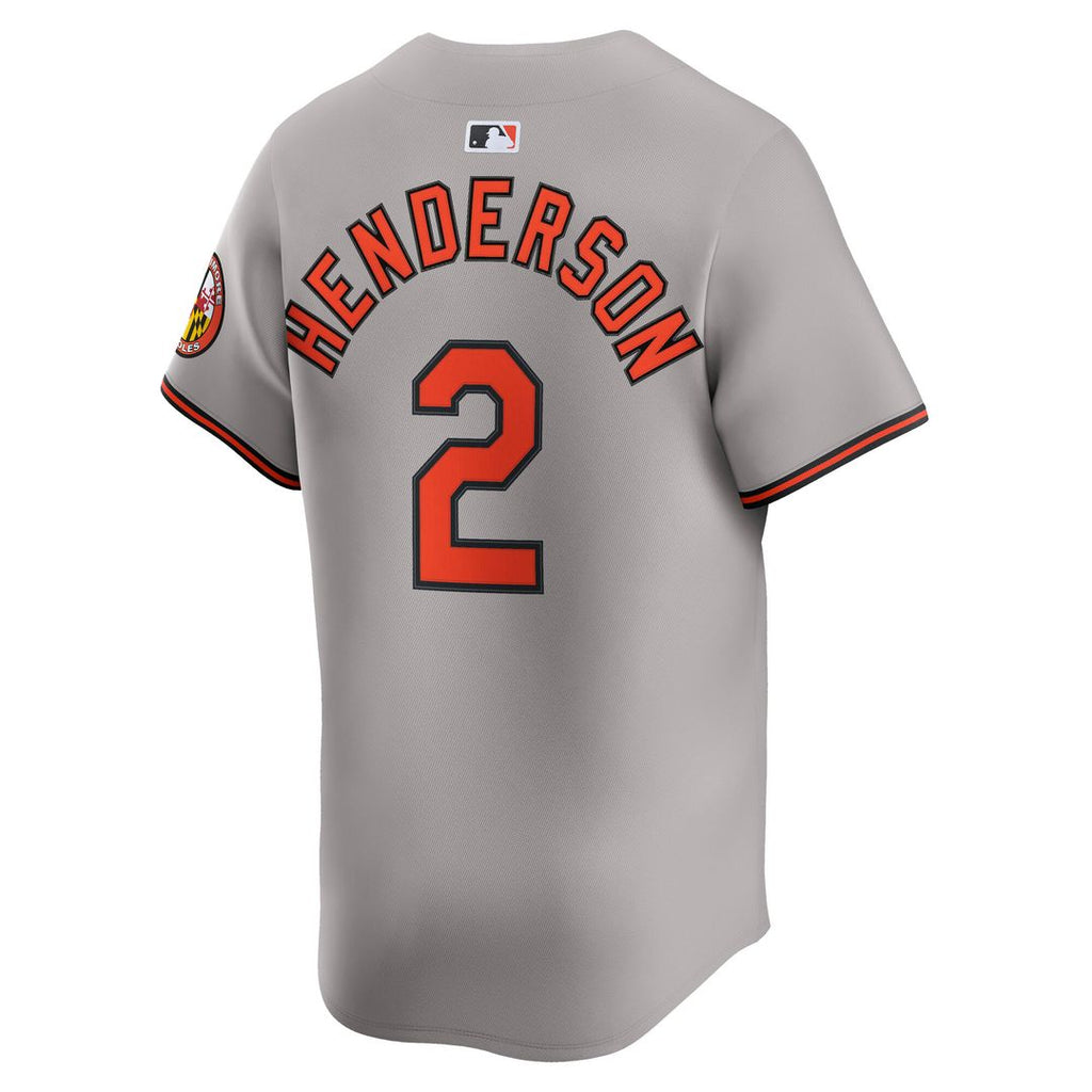 Baltimore Orioles Gunnar Henderson Road Limited Jersey - Gray
