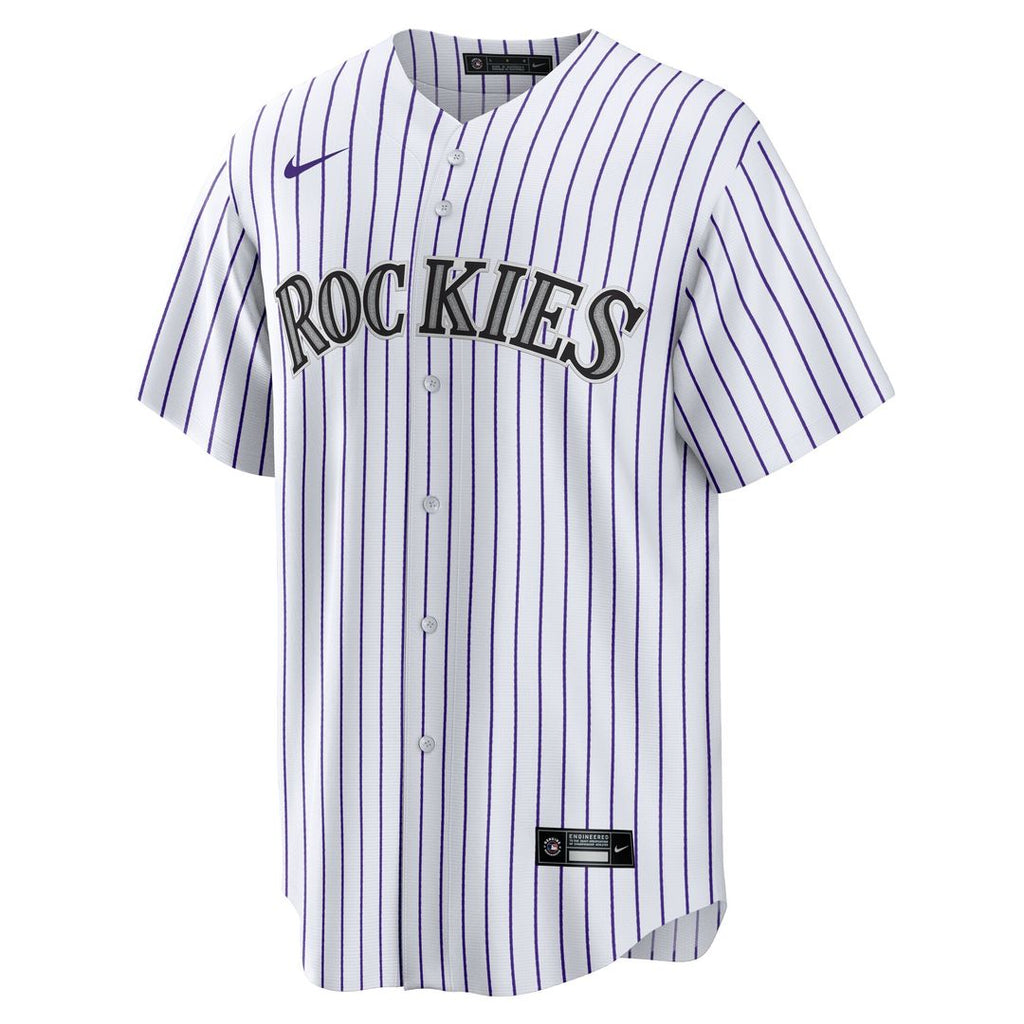 Colorado Rockies Tyler Freeman Home Replica Jersey - White