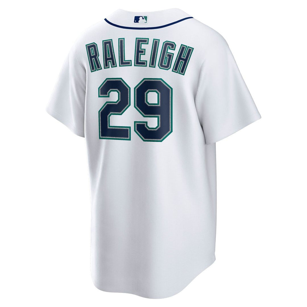 Seattle Mariners Cal Raleigh Home Replica Jersey - White