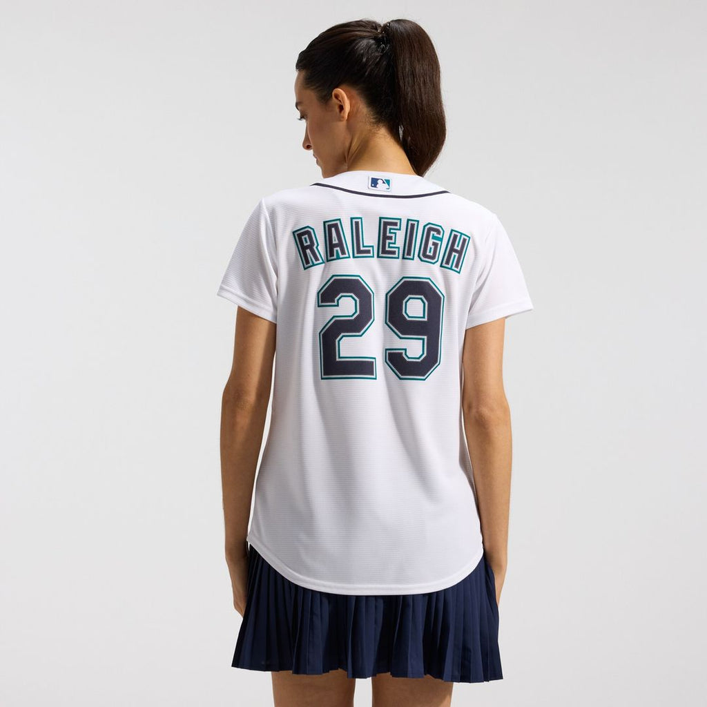 Seattle Mariners Cal Raleigh Women's Home Replica Jersey - White