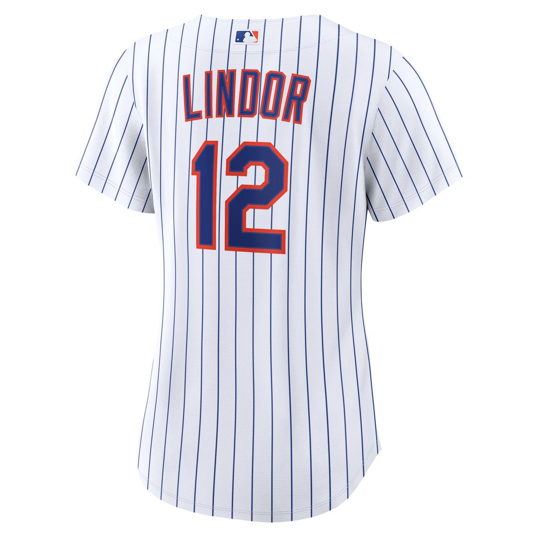 New York Mets Francisco Lindor Women's Home Replica Jersey - White