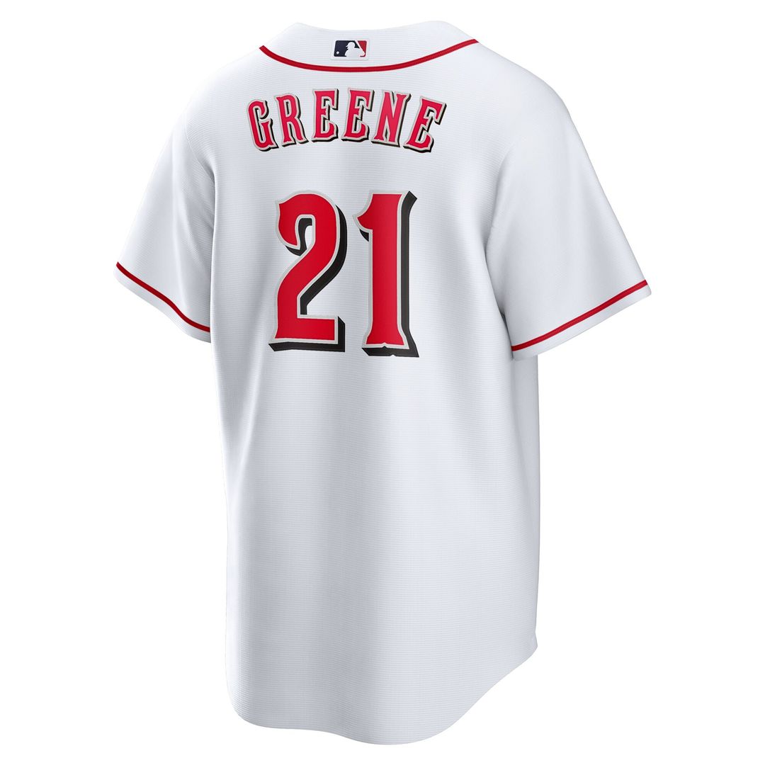 Cincinnati Reds Hunter Greene Home Replica Jersey - White