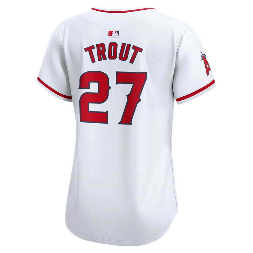 Los Angeles Angels Mike Trout Women's Home Limited Jersey - White