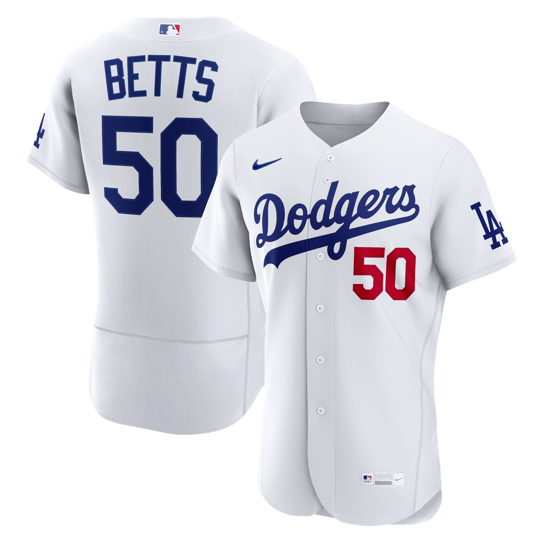 Los Angeles Dodgers Mookie Betts Home Authentic Jersey - White